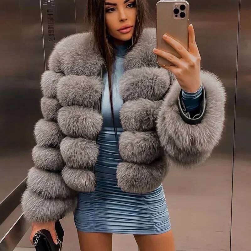 Maomaokong 2025 Natural Real Fox Coat Women Winter Warm Fur Jacket Detachable Long Sleeves Female Vest Furry Coats