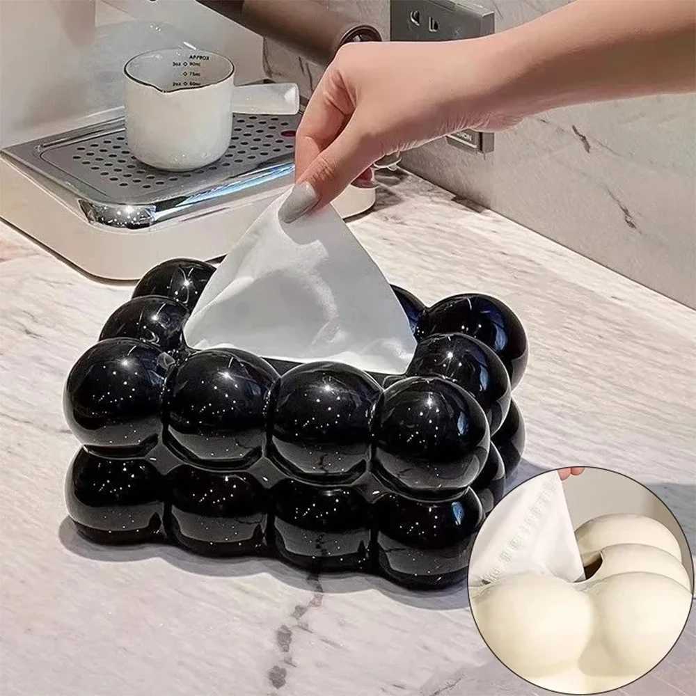 Cloud Design Tissue Box Living Ro Coffee Table Towel Dispenser Desktop Paper Storage Holder Kitchen Decor Car Tissue Organizer Y251022