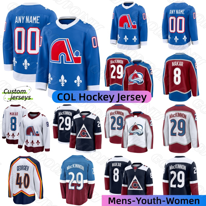 Cale Makar hockey jersey Landeskog #29 Nathan MacKinnon Collorado Avalanche jersey Gabriel Colton Wood Artturi Lehkonen Devon Nichushkin 2025 Mens hockey Jerseys