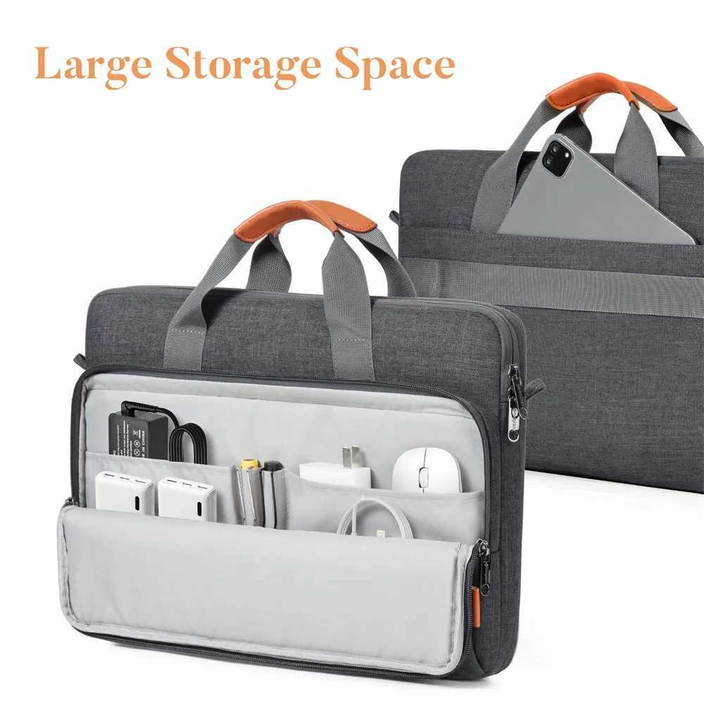 Laptop Computer Shoulder Bag Handbag Waterproof Briefcase Man Women 13 14 156 16 17 inch Bags for Macbook Air Samsung Accessory W251022