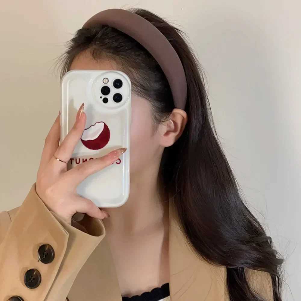 New Solid Color Thick Sponge Hairband Womens Girls Elegant Head Band Makeup Face Wash Hair Hoop Fashion Hair Accessories V251022