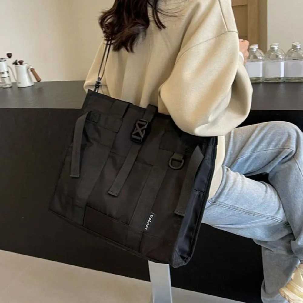 Durable Large Capacity Oxford Briefcase Solid Color Waterproof Men Handbag Multifunctional Portable Oxford Crossbody Bag Work W251022