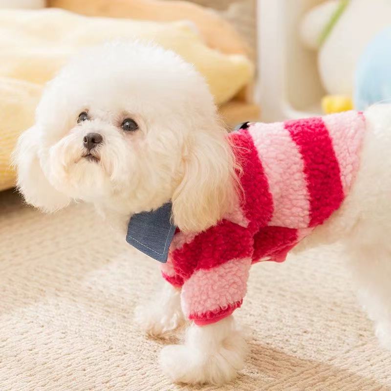 T1774 Puppy Dog Clothes Autumn and Winter 2025 New Pet Teddy Bichon Schnauzer Kitten Small Puppy Winter