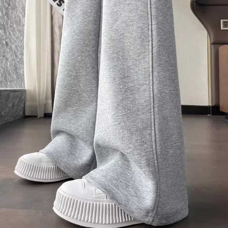 2024 New Spring Lady Pants Ins Concise Lace Up Slim Fit Sweatpants Girls Chic Designer Solid Color Straight Leg Flared TrousersT251022