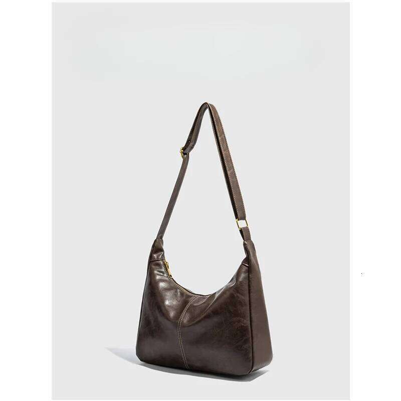 New Women's Fashion Handbags Retro Solid Color PU Leather Shoulder Underarm Bag Casual Women Hobos Messenger Bags Suo251022