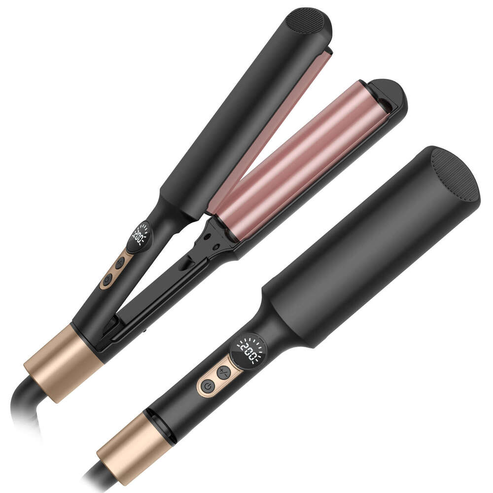 Famous Brand Designer Constant Temperature Digital Display Egg Roll Wave Hairstyle Narrow Version Net Red Travel Iron Household Straight Hair Curling