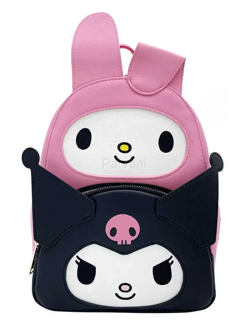Sanrio Hello Kitty Cute Melody Kuromi Childrens PU Backpack Fashion Girls Handbag Children Cute PU Travel Storage Bag L251022