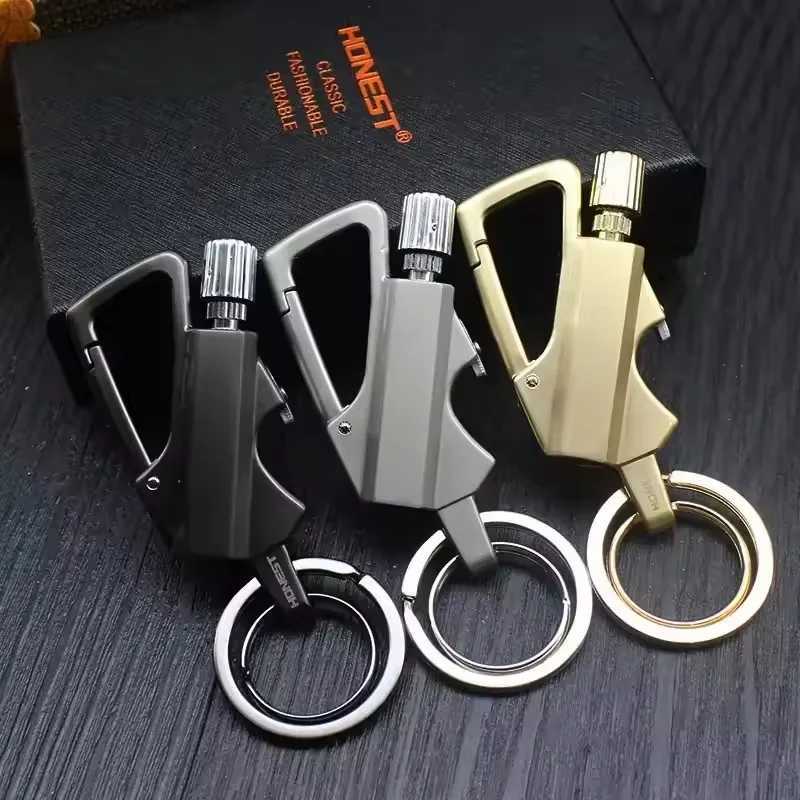2025 Multifunctional Lighter Keychain Beer Bottle Opener Outdoor Portable Igniter Smoking Accessories Gadgets Men Gift C251022