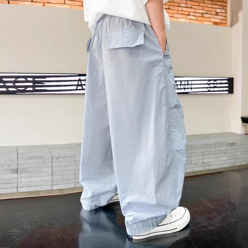 kids pants designer Boys Letter Print Cargo Pants, 2025 New Summer Lightweight Long Pants, Mosquito Repellent Bug Proof Pants for Teen Boys