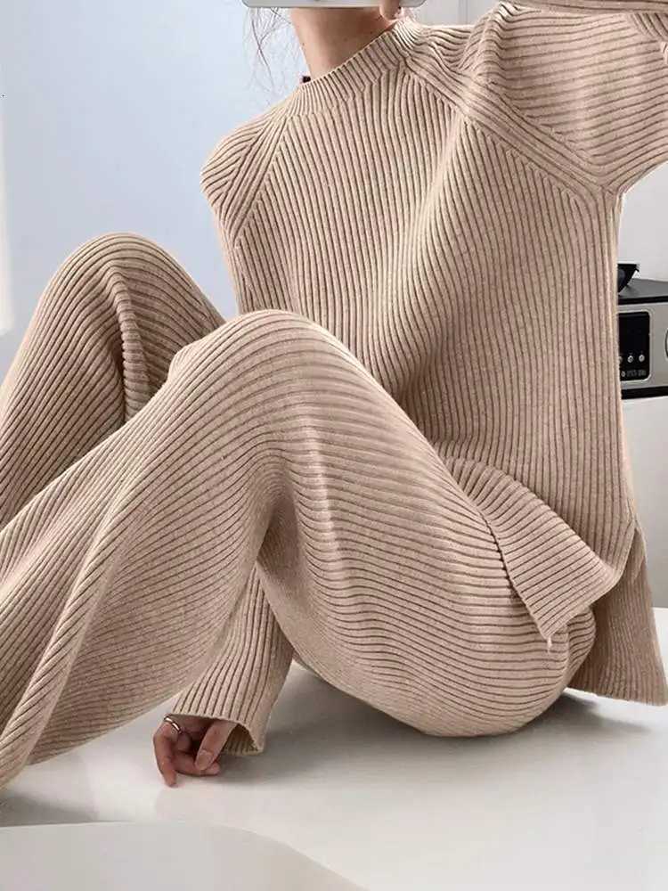 2024 ZANZEA Autumn Women Elegant Urban Tracksuit Casual Suits 2PCS Long Sleeve Blouse Wide Leg Pants Sets Vintage Matching SetsT251022