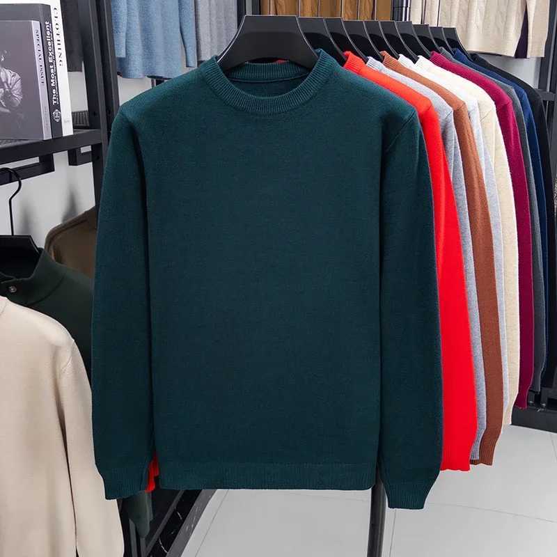 2025 New Mens Casual Sweater Round Neck Long SLeeve Knitted Sweater Pattern Fashion Versatile TopXJ251022