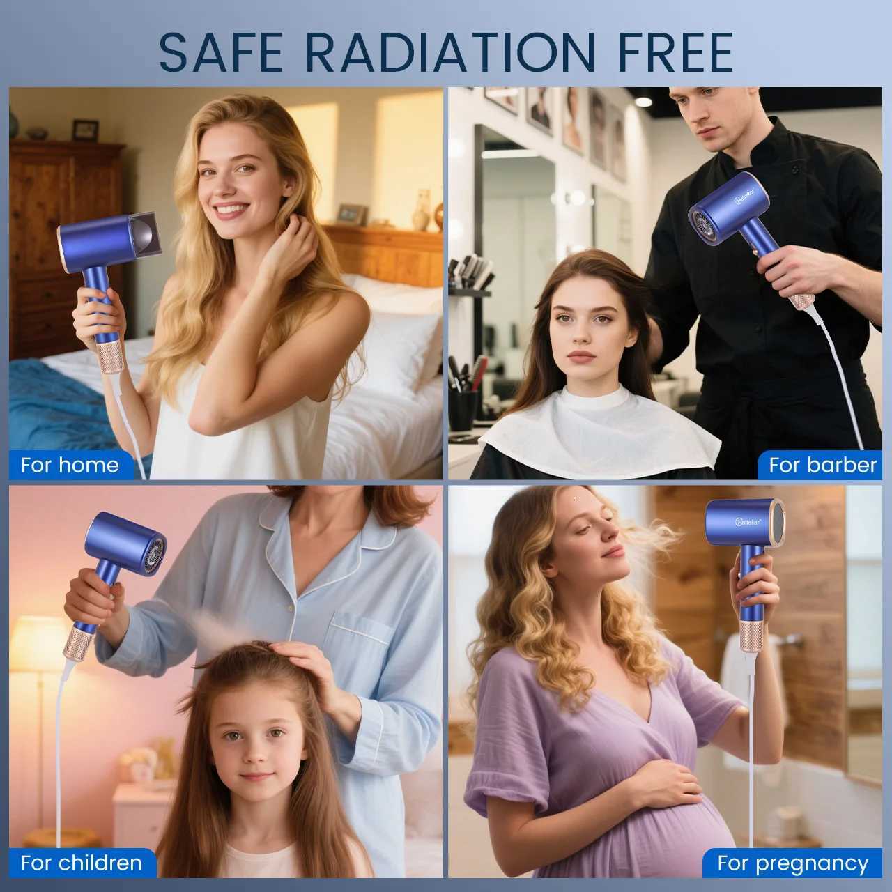 Hatteker 3200W Portable Hair Dryer 3 Temperature Settings Home Use Hotel Salon Professional Electric Blow Dryer for TravelXJ251022