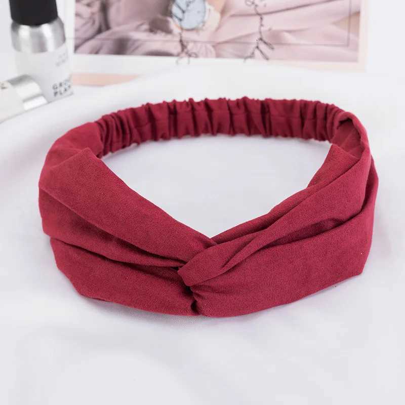 New Design Fashion Women Summer Style Headbands Bohemian Girl Cross Turban Bandage Bandanas Hairbands Hair Accessories V251022