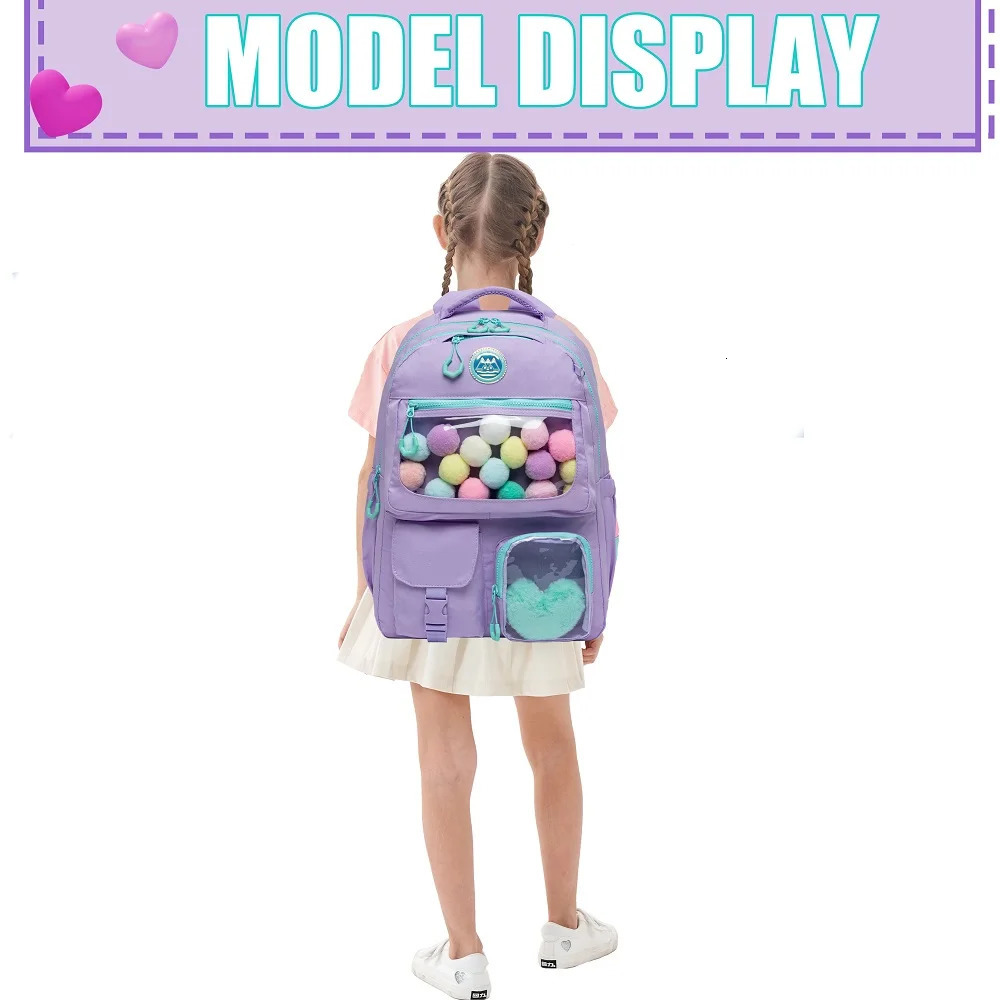 Meetbelify Backpack for Girls School Bag Aesthetic Backpack for Elementary Student Teen Girls 251021