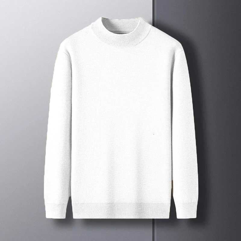 Autumn Mens Mock Neck Sweater Mens Knit Pullovers Thick Turtleneck Sweater Winter Warm Men Jumper Fit Basic Knit TeeXJ251022