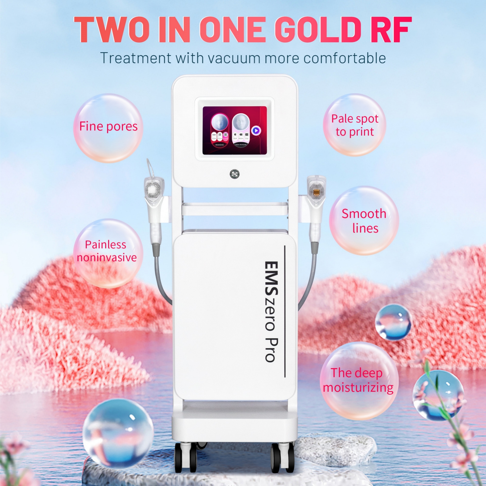 Professional Rf Microneedle System Facial Anti-Aging, Firming, Pore Removal, Acne Scar Removal, Wrinkle Removal, Professional Beauty Salon Equipment H
