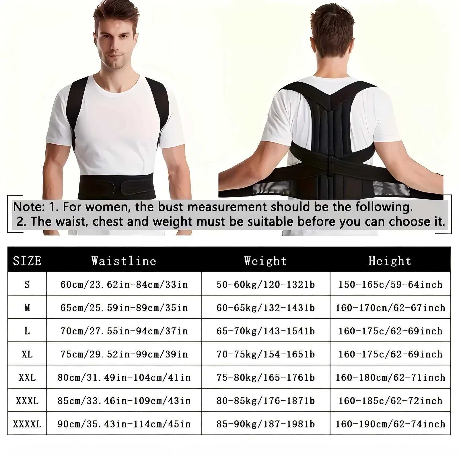 Back Brace Posture Corrector Belt for Women Men Back Lumbar Support Adjustable Shoulder Posture Support for Improve Scoliosis D251022
