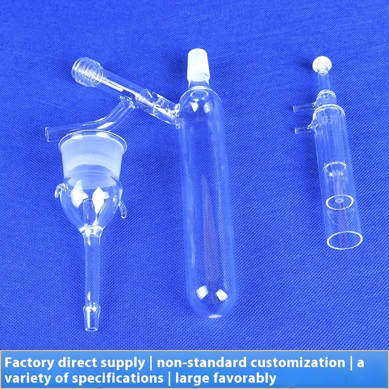 Customized High Temperature Resistant Fused Silica Laboratory glassware Transparent Round Bottom Quartz sealed Glass Tube