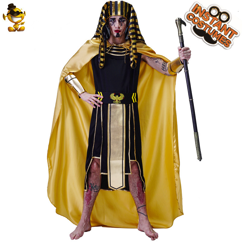 2025 Autumn/Winter New Adult Men's Designer Egyptian Costume Pharaoh Disguise Party Costume Role Playing Halloween Costume