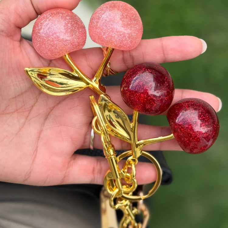 resin car small pendant women exquisite bag accessories fashion creative keychain