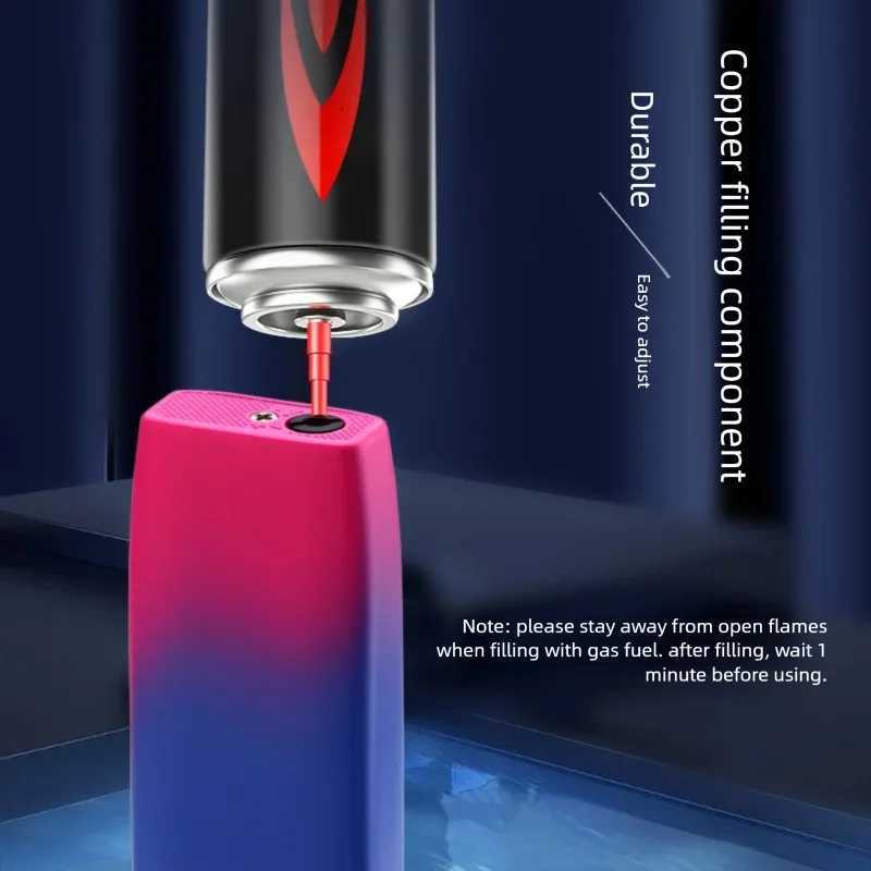 New refillable windproof lighter highend gold finish Instagram worthy design perfect gift for boyfriend C251022