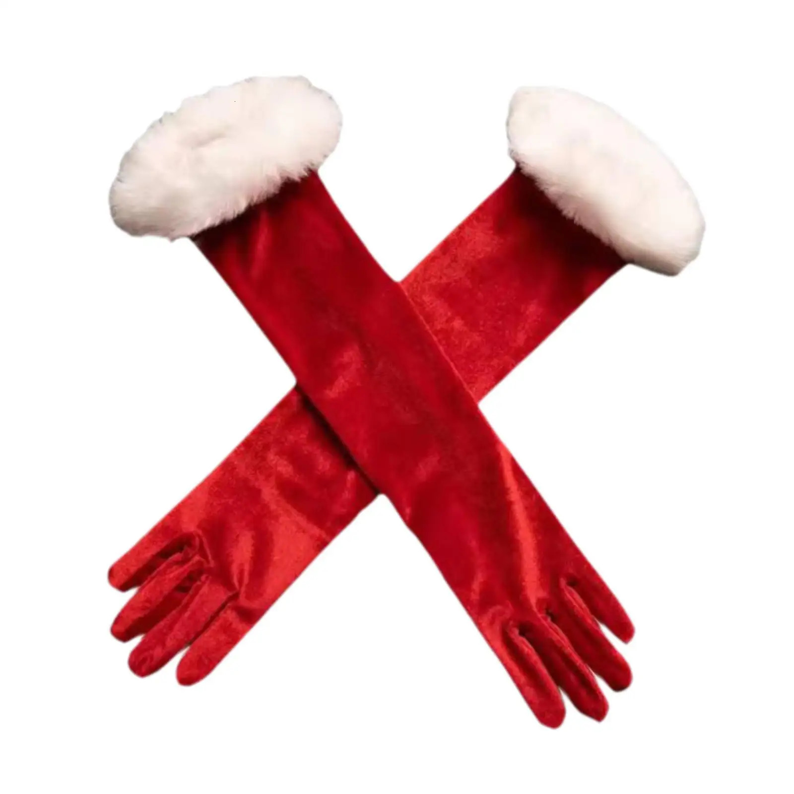Christmas Red Gloves Winter Full Finger Gloves for Year Xmas Festival 251021