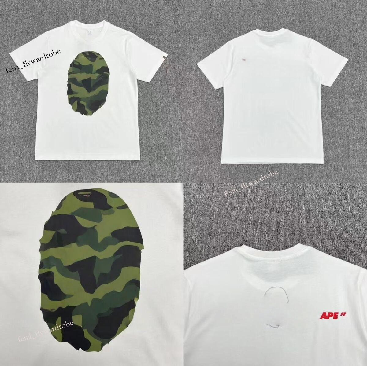 Shirts Graffiti Camouflage Graphic Tee Oversized Printed Round Neck Tee Top Designer Shirt Y2k Hip Hop Streetwear Unisex Clothes Bathing App Tshirt bb