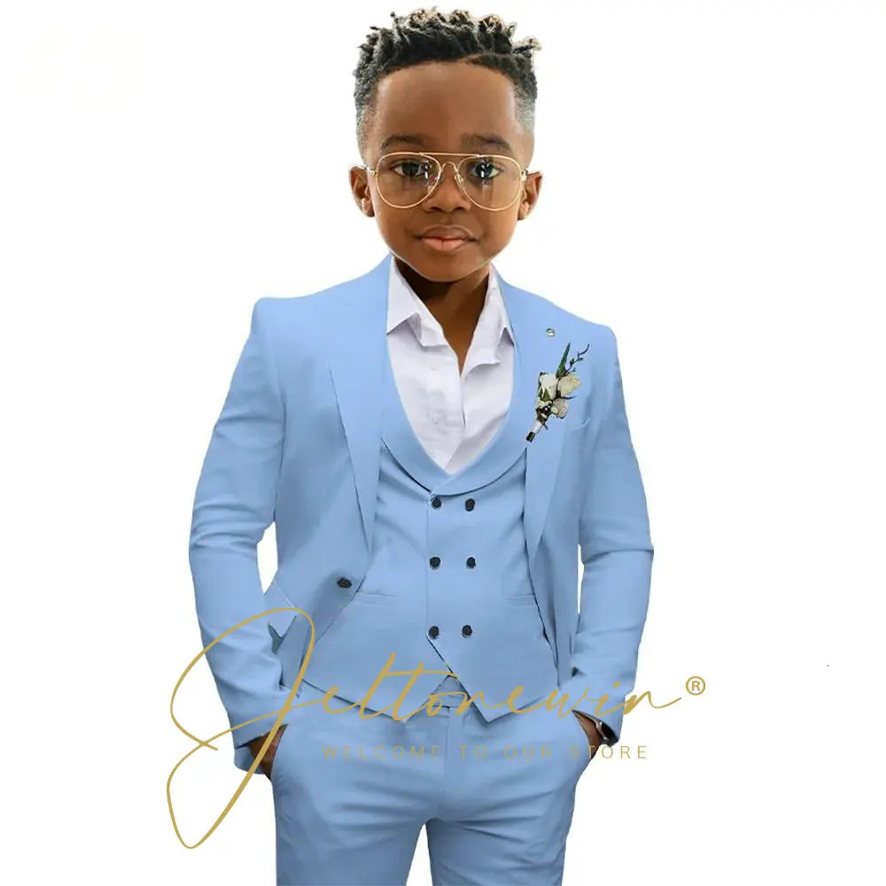 Casual Boys Suit Jacket Pants Vest 3 Piece Set Formal Blazer for Kids Wedding Tuxedo Suits 216 Years Custom Clothes 251021