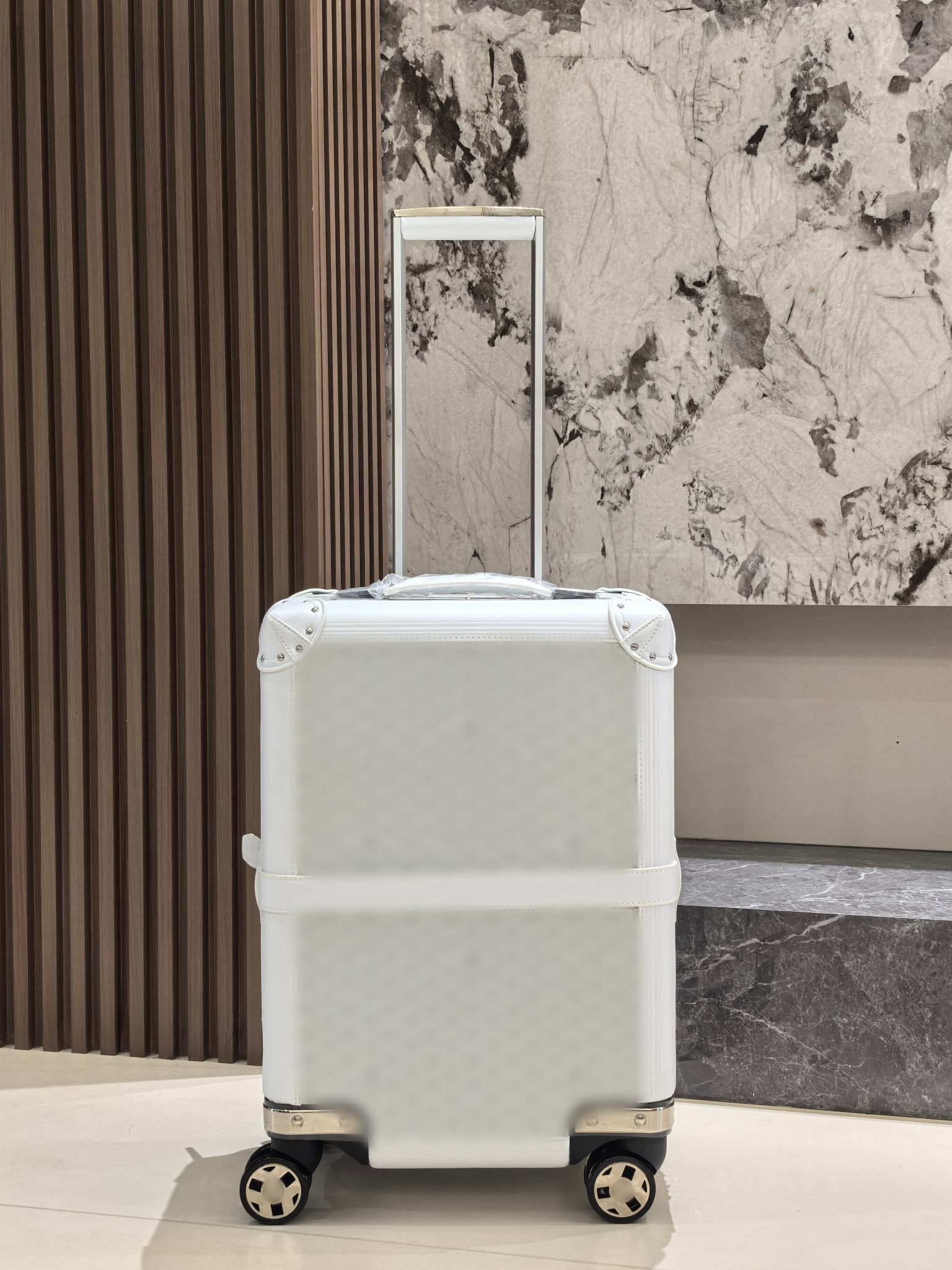 Designer luggage, carry-on suitcase, stylish, trendy, luxurious, one of the most expensive suitcases in the world.