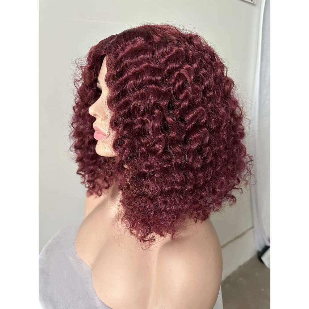 Fashion Black Big Wave Curly Hot-Selling Lace Front Full Wig