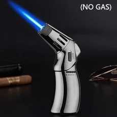 flame inflatable lighter outdoor barbecue kitchen baking high temperature torch tool metal straightin lighterNO GAS C251022