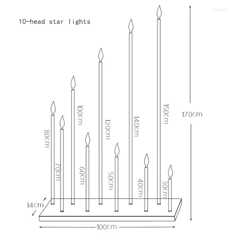 Candle Holders Metal Candelabra Electric Wedding Table Centerpiece Road Lead Candelabrum For Home Decor Electronic Candlestick XJ260305