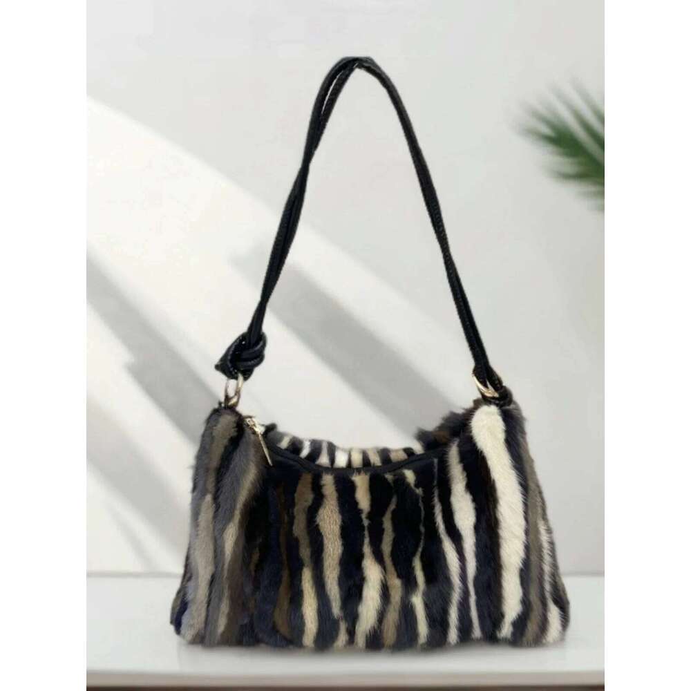 Real Mink Shoulder Bag Purses and Handbags High Quality Fur Crossbody Bags For Women Handbag