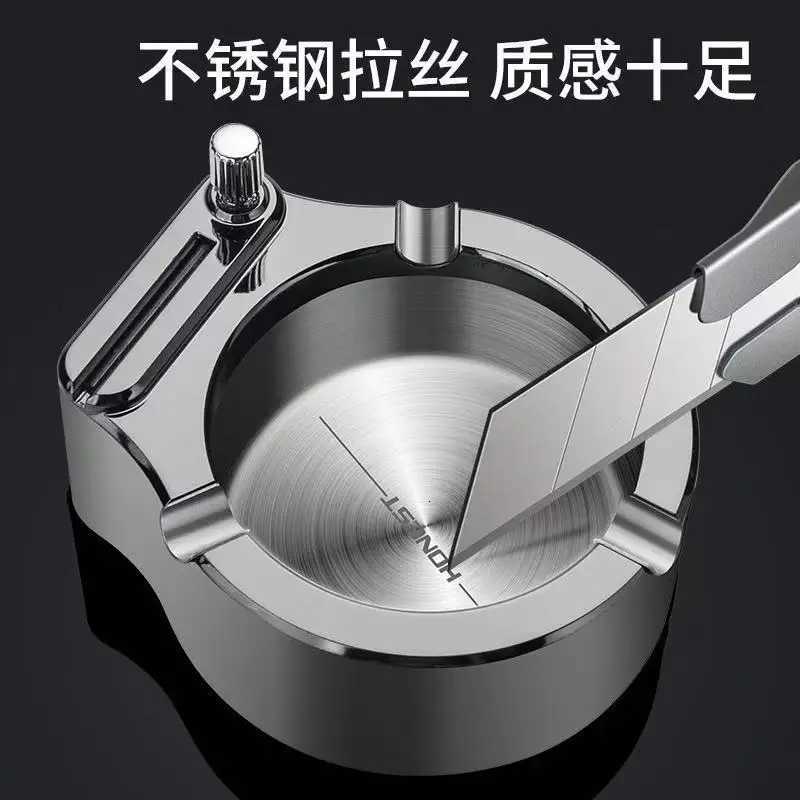 2025 HONEST New Kerosene Windproof Ashtray Lighter Creative Cool Match Lighter Mens Festival High end Gift Smoking Accessories C251022