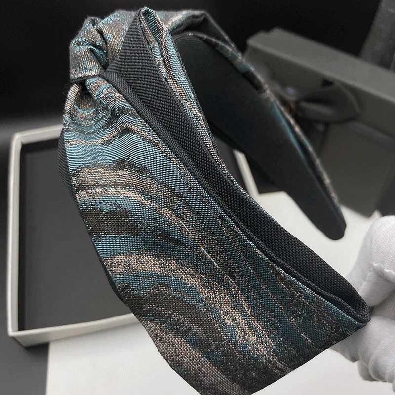 Highend temperament gray side bow widebrimmed hairpin hair hoop womens fashion new hairband hair accessories headwear V251022