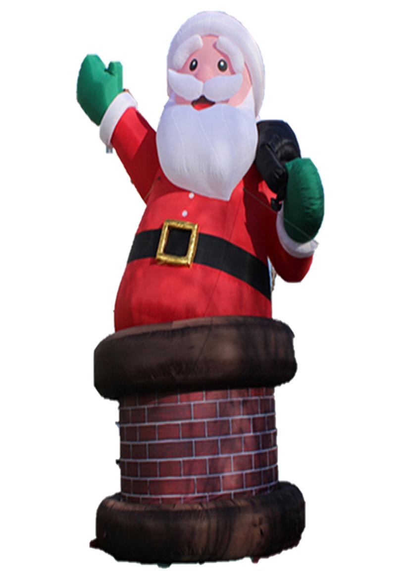 13202633ft Inflatable Santa Claus model for Christmas party decoration giant blow up Father balloon toys3684743