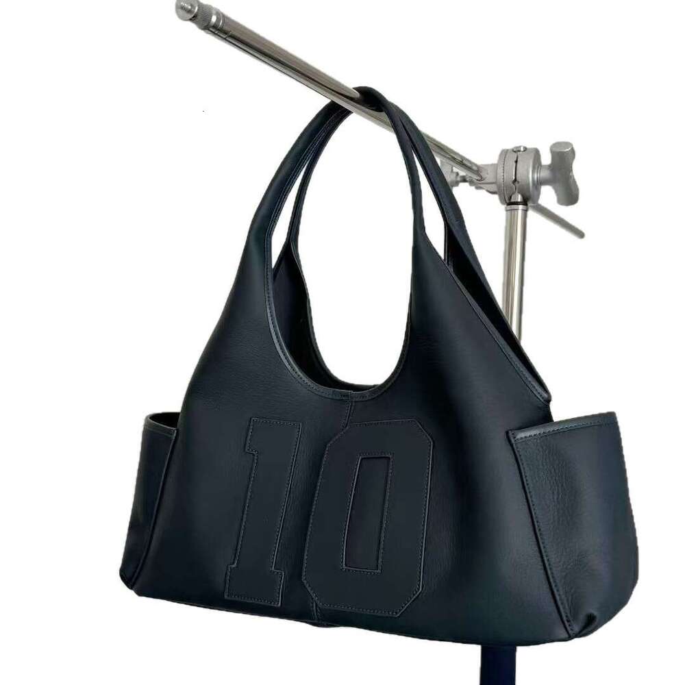 Top Layer Cowhide Tote Simple Niche High-End Feel Underarm Bag Large Capacity Casual Commuting Office Handbag
