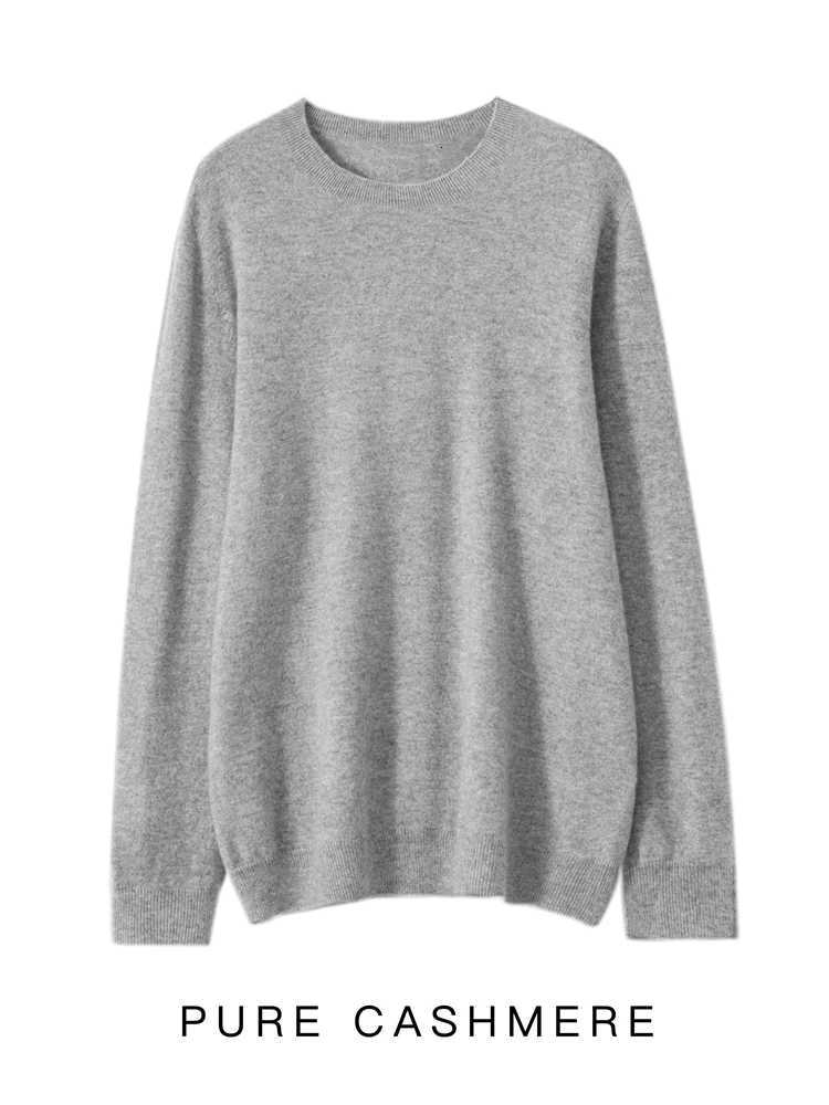 Men 100 Merino Wool Sweater Basic Oneck Wool Pullover Autumn Winter Long Sleeve Soft Jumper Smart Casual Knitwear Popular TopsXJ251022