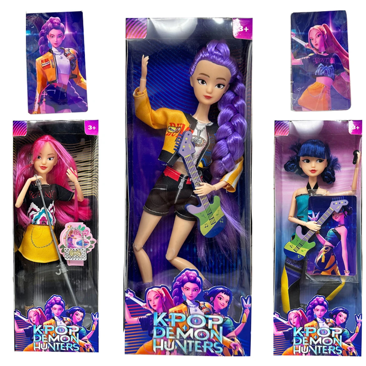 Doll Toys Kpop Demon Hunters Action Figure Toy Rumi Mira Zoey Beautiful Princess Baby Girl Dolls Plastic DIY Toy for Girls 251020
