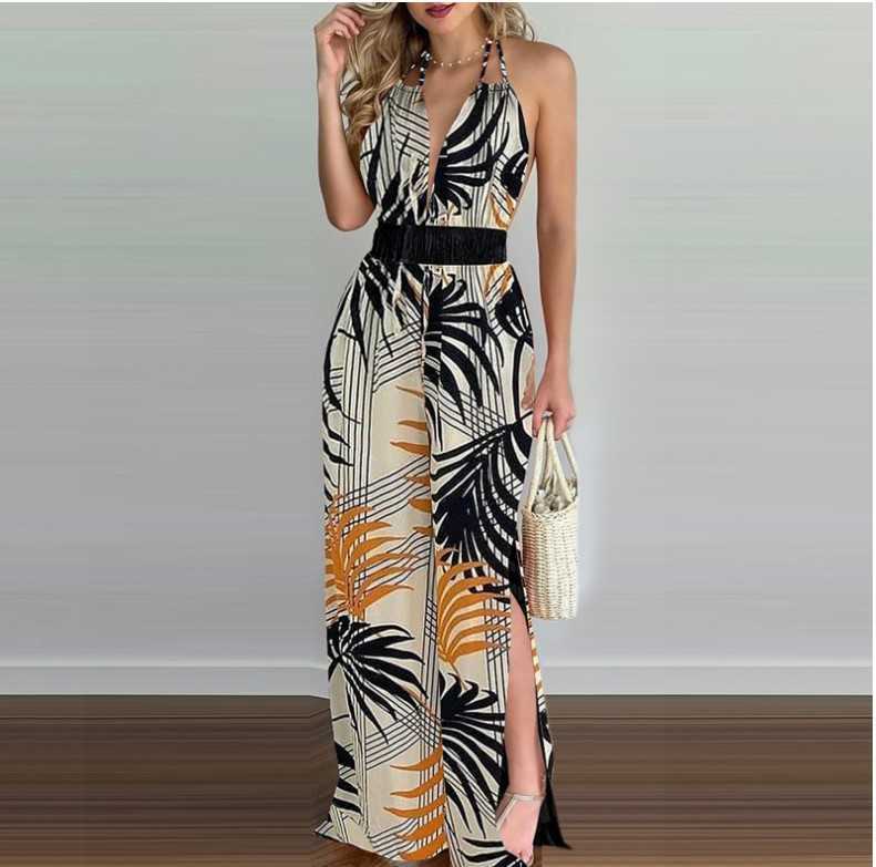 2023 Digital Printing Colorful One-Piece Women's Pants S251022