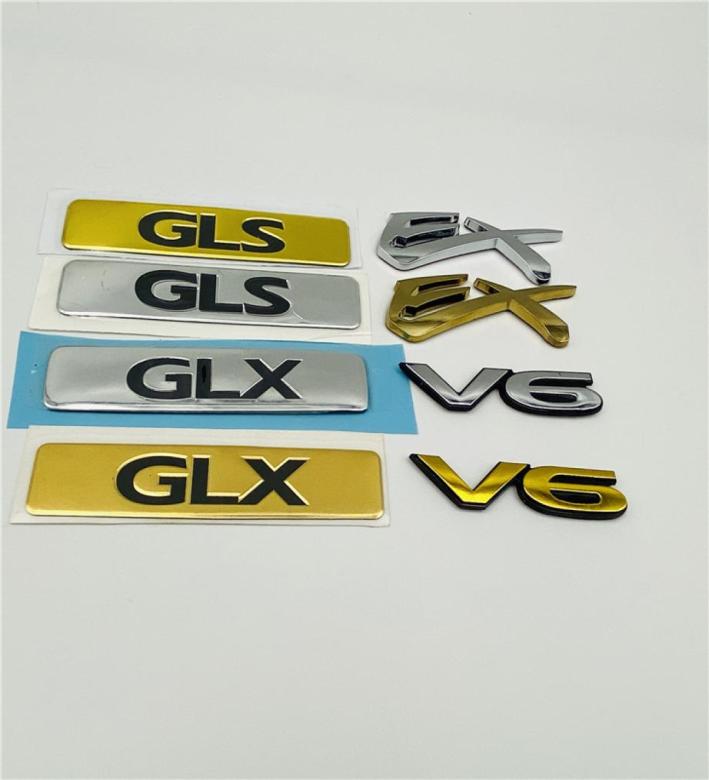 For Mitsubishi Pajero Montero Lancer GLS GLX EX V6 Emblem Rear Trunk Logo Side Fender Mark Nameplate Auto Decal9061562