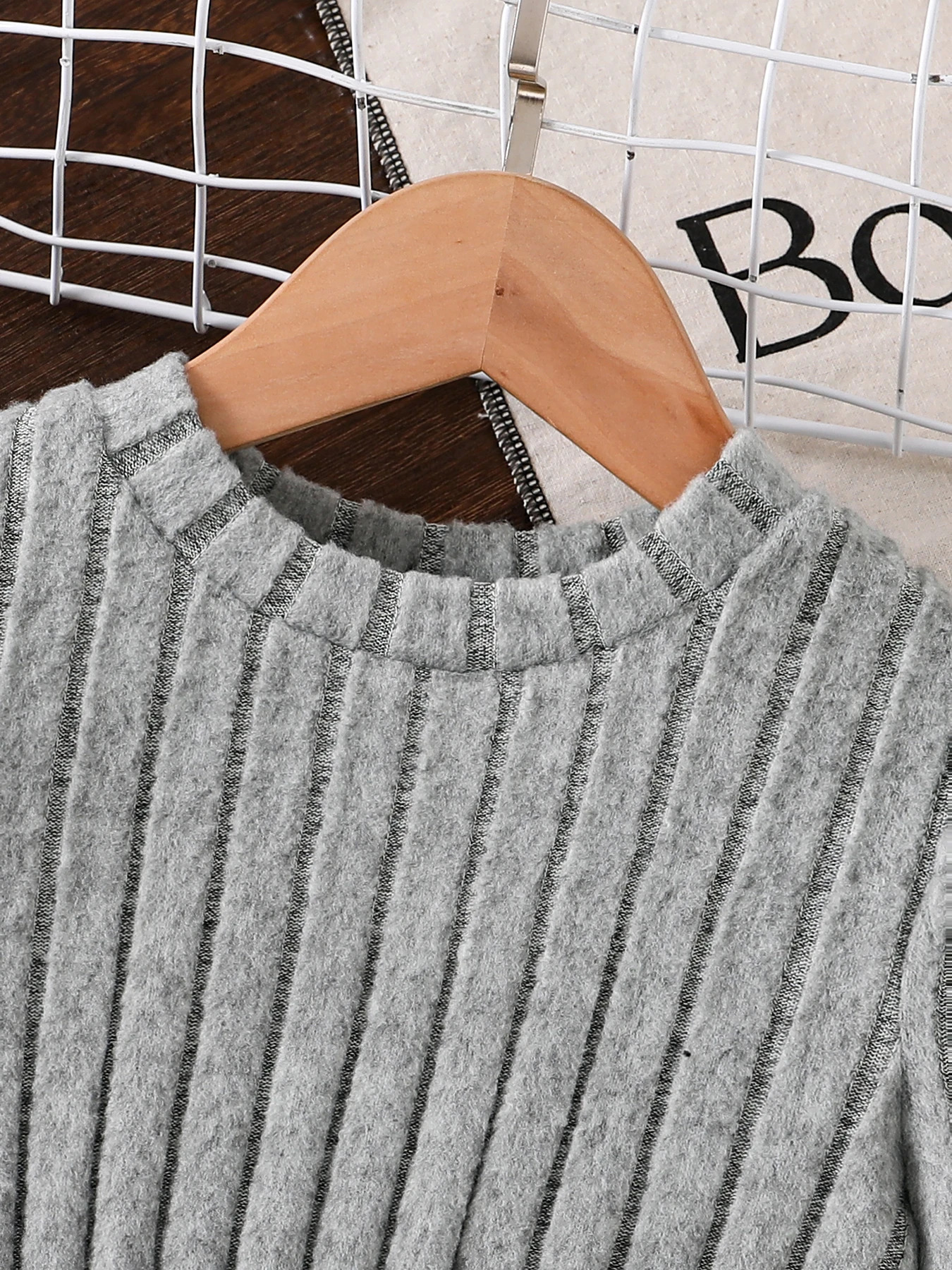 Spring and Autumn Girls Simple Casual Versatile Knitted Round Neck LongSleeved Floral Dress Girls Daily Casual Dress 251016