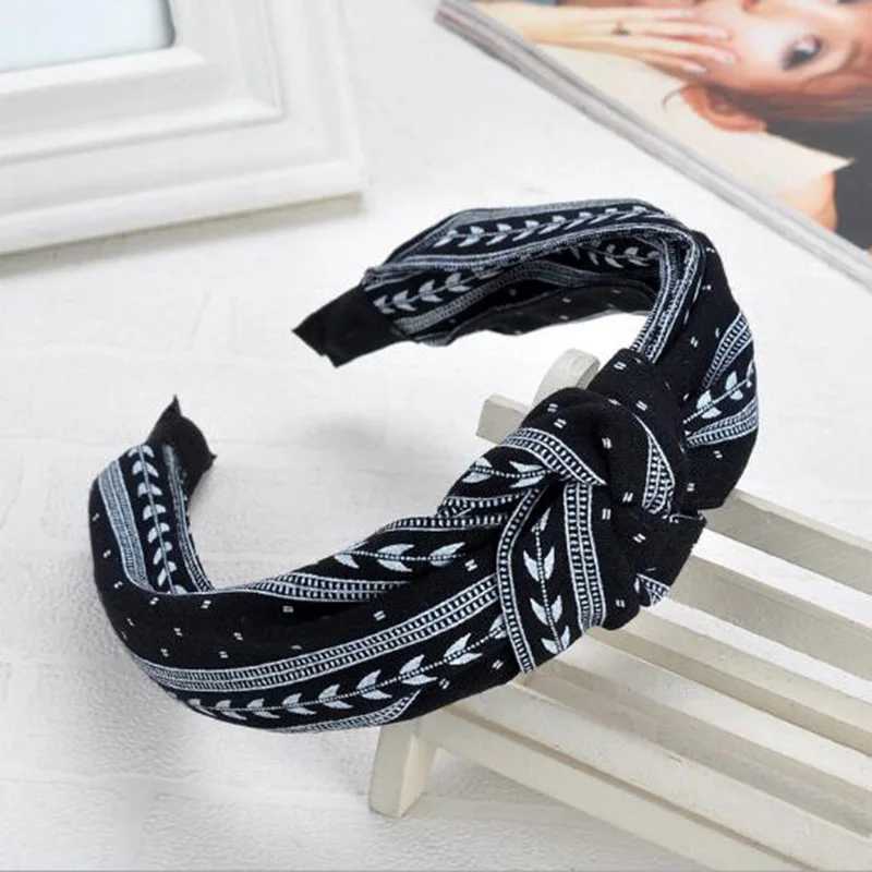 Colors Headband for Women Wide Knot Hairband Girls Hair Headband Hair Hoop Women Hair Accessories Adults Headband Toothed Sale V251022