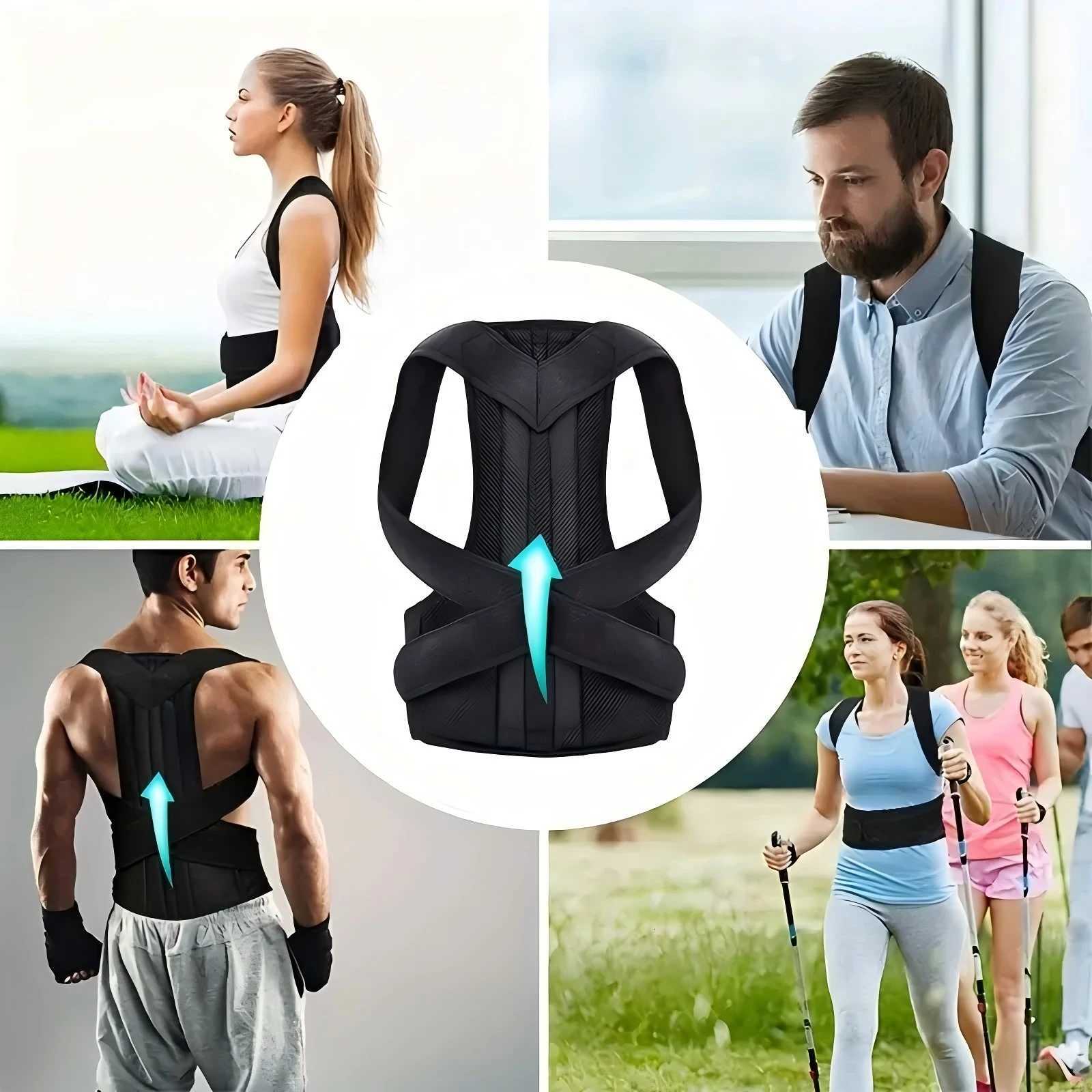 Back Brace Posture Corrector Belt for Women Men Back Lumbar Support Adjustable Shoulder Posture Support for Improve Scoliosis D251022