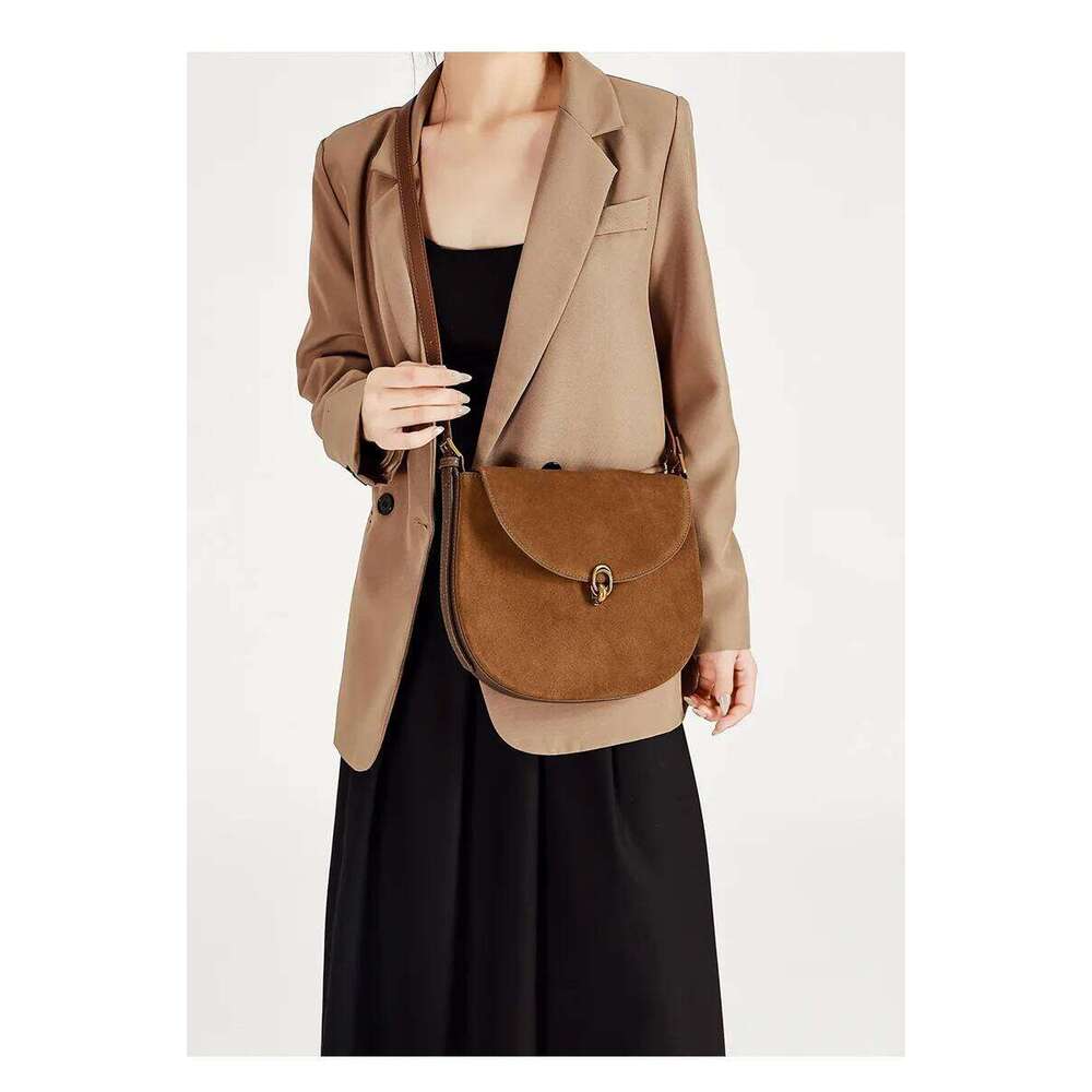 Women Forsted Cow Leather Underarm Female Saddle Commuter Shoulder For Ladies Retro Crossbody Bag Designer Tote Handbag Suotong1022