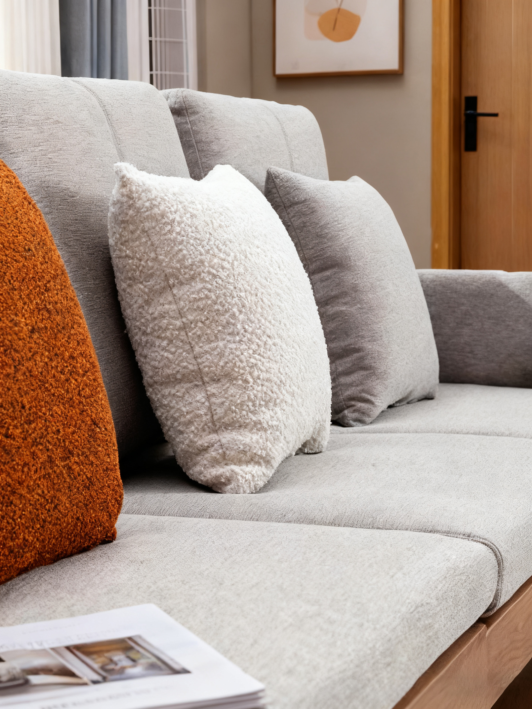 Sophisticated Furniture: Handcrafted Solid Timber Frame Sofa with Wrapping Design
