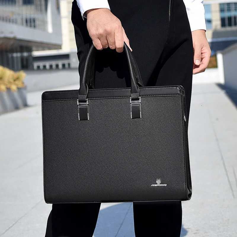 Mens Briefcases Bag Executives Designer PVC Business Office Shoulder Square Side Laptop Messenger Crossbody A4 Documents Bag W251022