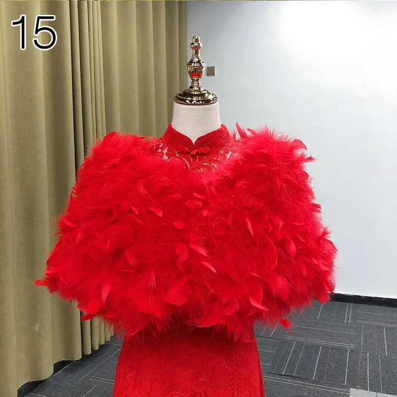 Real Ostrich Feather Wedding Shawl Women Winter Fur Wrap Cape Scarf Fluffy Feather Bridal Shrug Party Stoles Bride Cape Cloak J251129