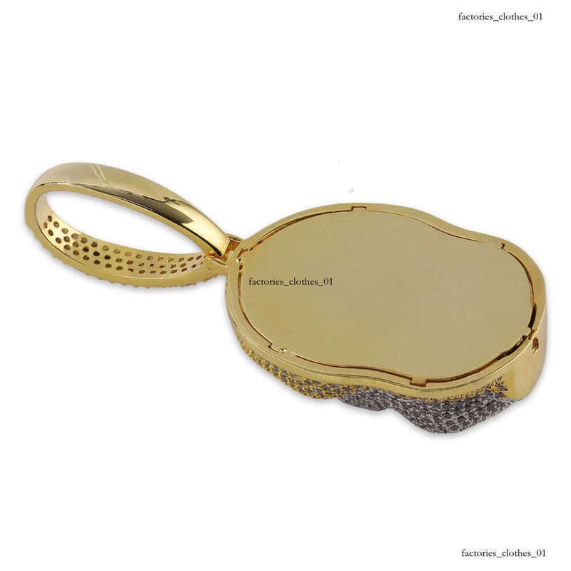 Ins New Hip-Hop Accessories Horror Movie Chucky Doll Pendant Trendy Micro-Paved Full Moissanite chain Necklace