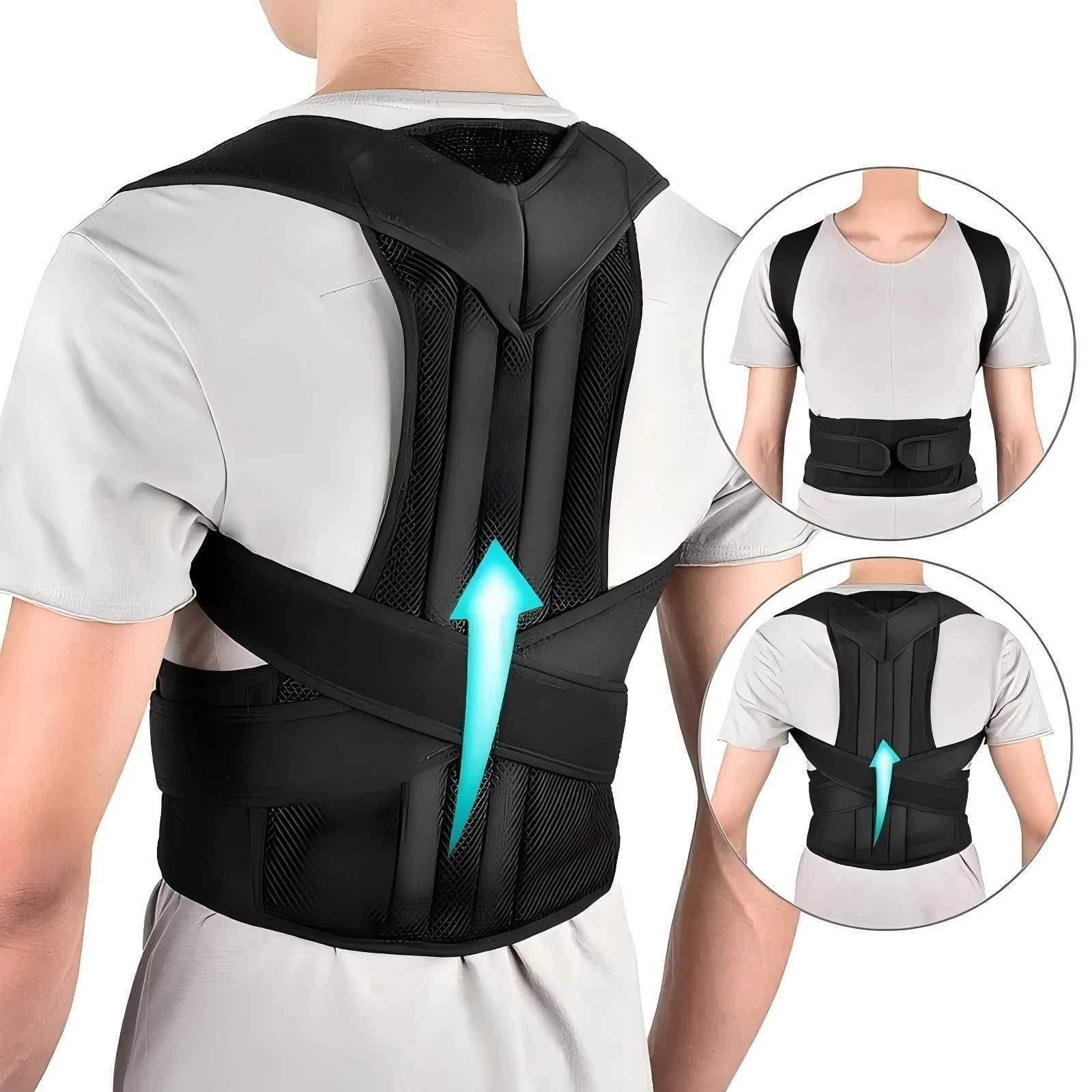 Back Brace Posture Corrector Belt for Women Men Back Lumbar Support Adjustable Shoulder Posture Support for Improve Scoliosis D251022